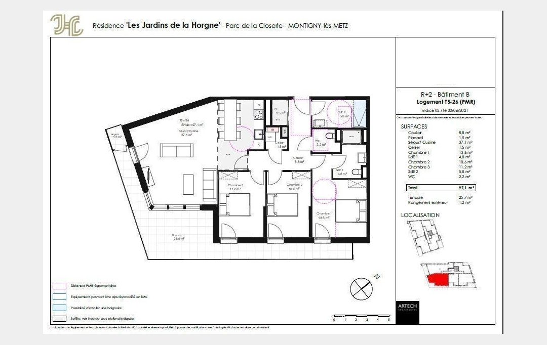 Annonces METZ : Appartement | MONTIGNY-LES-METZ (57950) | 98 m2 | 409 000 € 