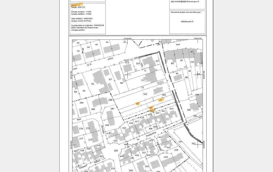 Annonces METZ : Terrain | ENNERY (57365) | 0 m2 | 195 000 € 