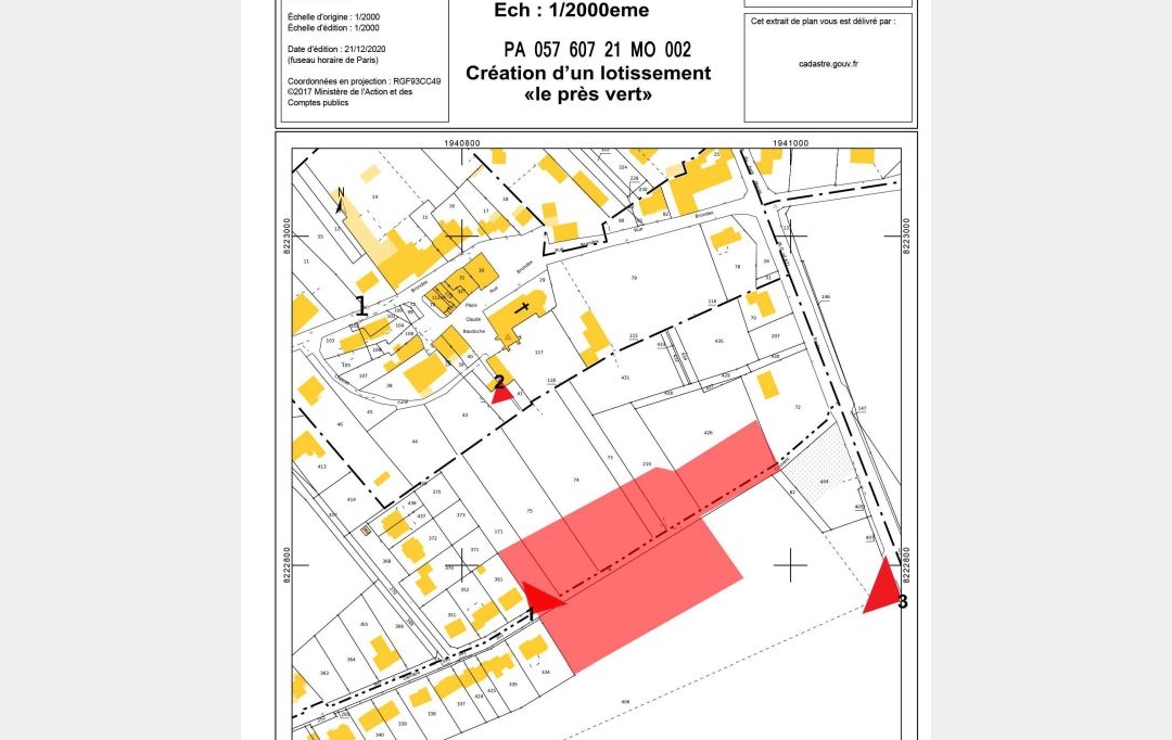 Annonces METZ : Terrain | SAINTE-BARBE (57640) | 126 m2 | 127 330 € 